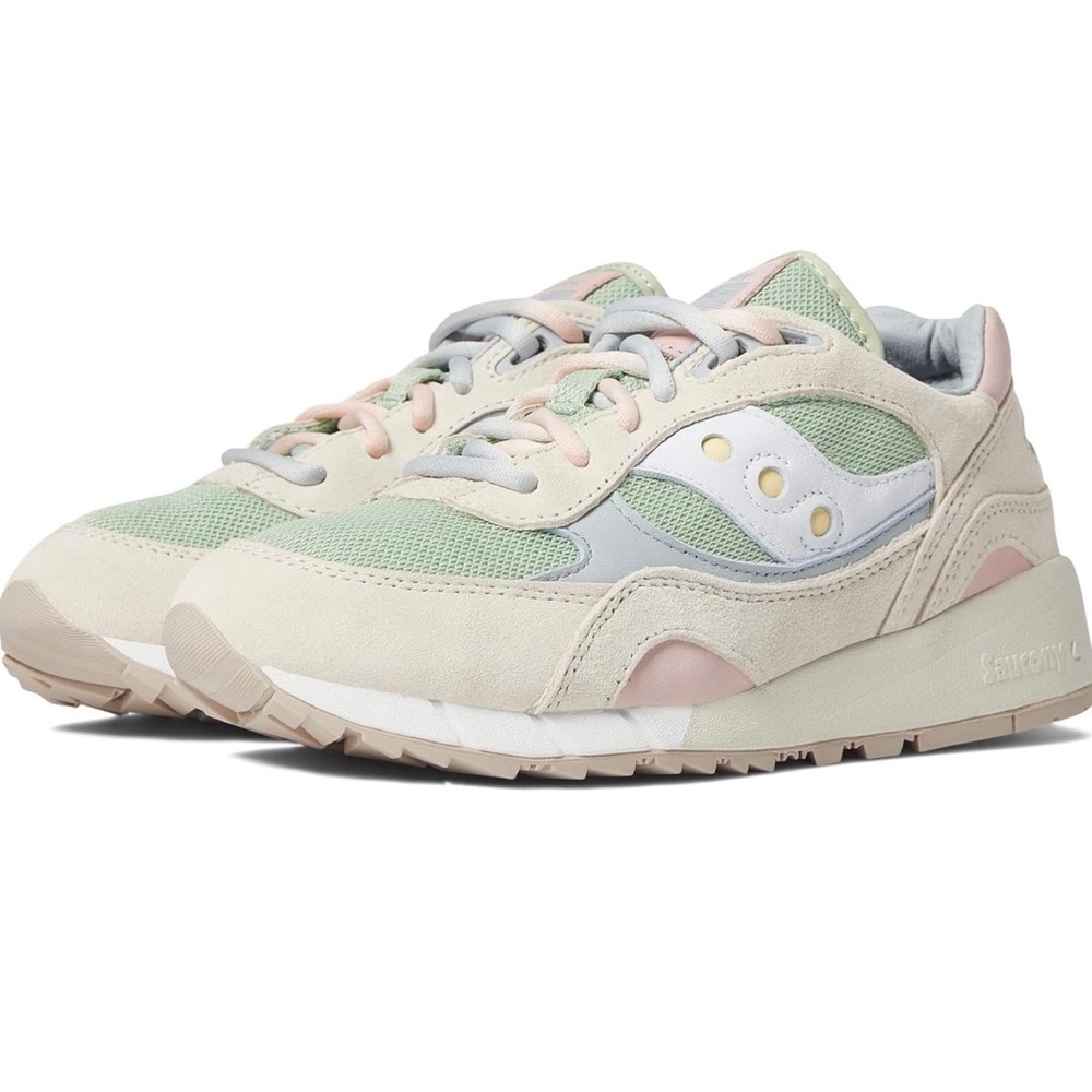 Saucony Men's Shadow 6000 Creek, White/Light, 14D(M)